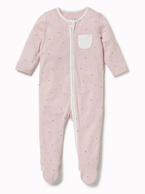 Mori Clever Stardust Zip Baby Pajamas